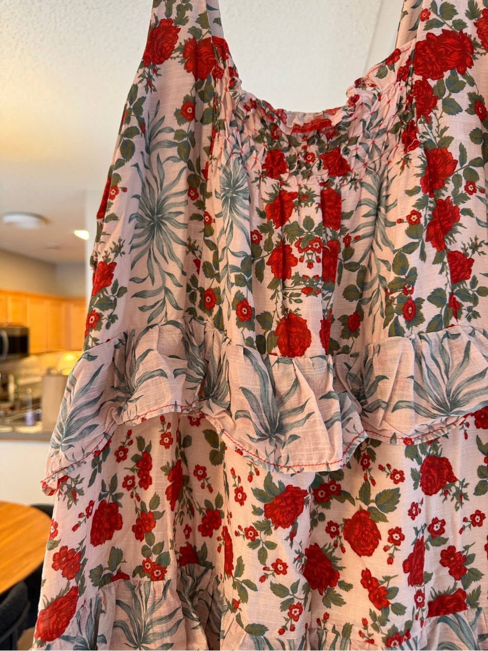 Anthropologie Floral Tiered Maxi Dress - Picture 2 of 4